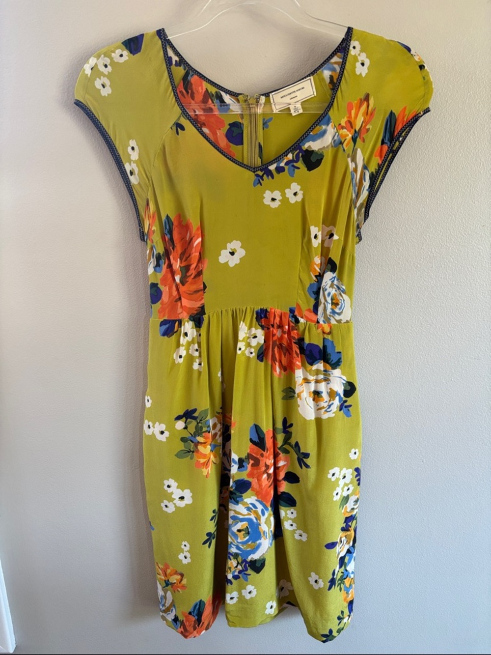 Moulinette Soeurs 100% silk floral dress - Picture 1 of 12
